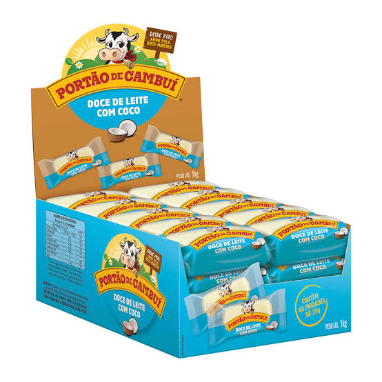PORT�O MINAS CAMBUI DOCE DE LEITE COM COCO DP 40X25GRS